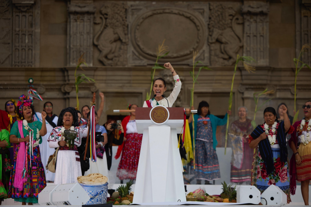 Claudia Sheinbaum recibió el bastón de mando