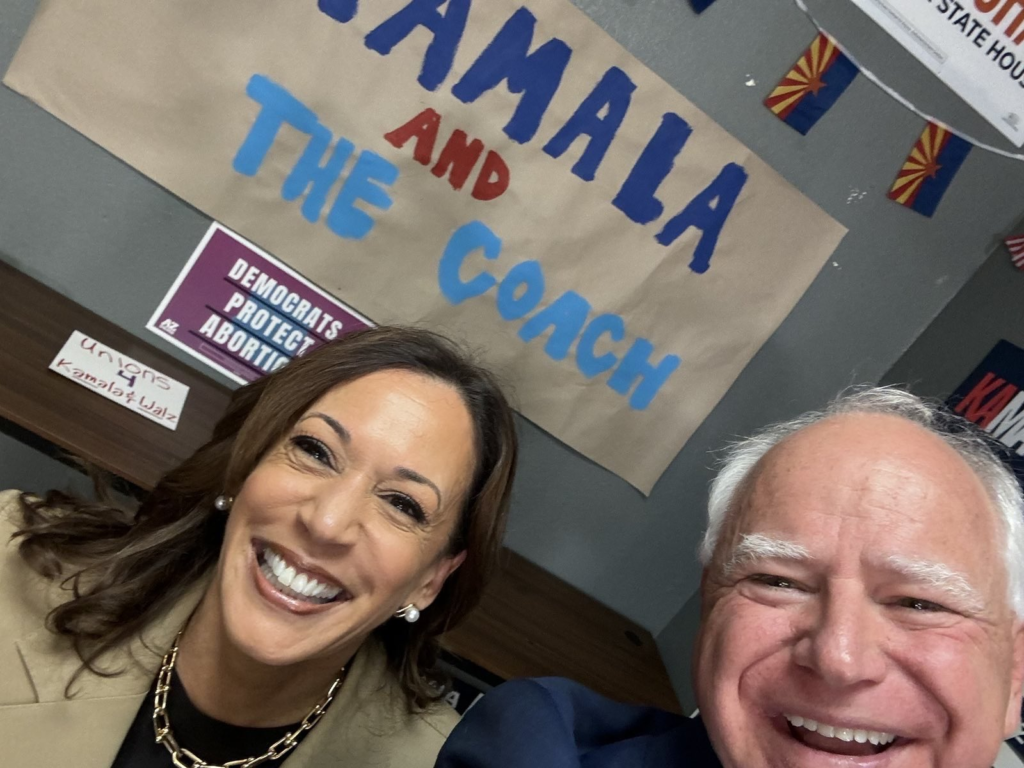 Tim Walz y Kamala Harris