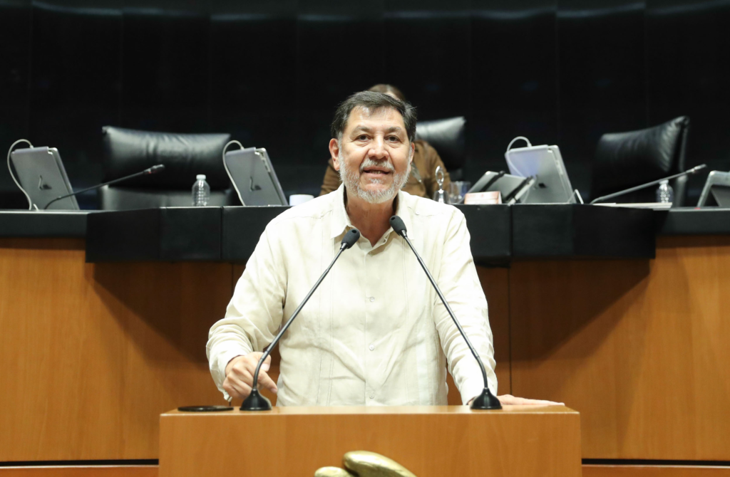 El presidente del Senado, Gerardo Fernández Noroña, defendió la iniciativa de “supremacía constitucional”.