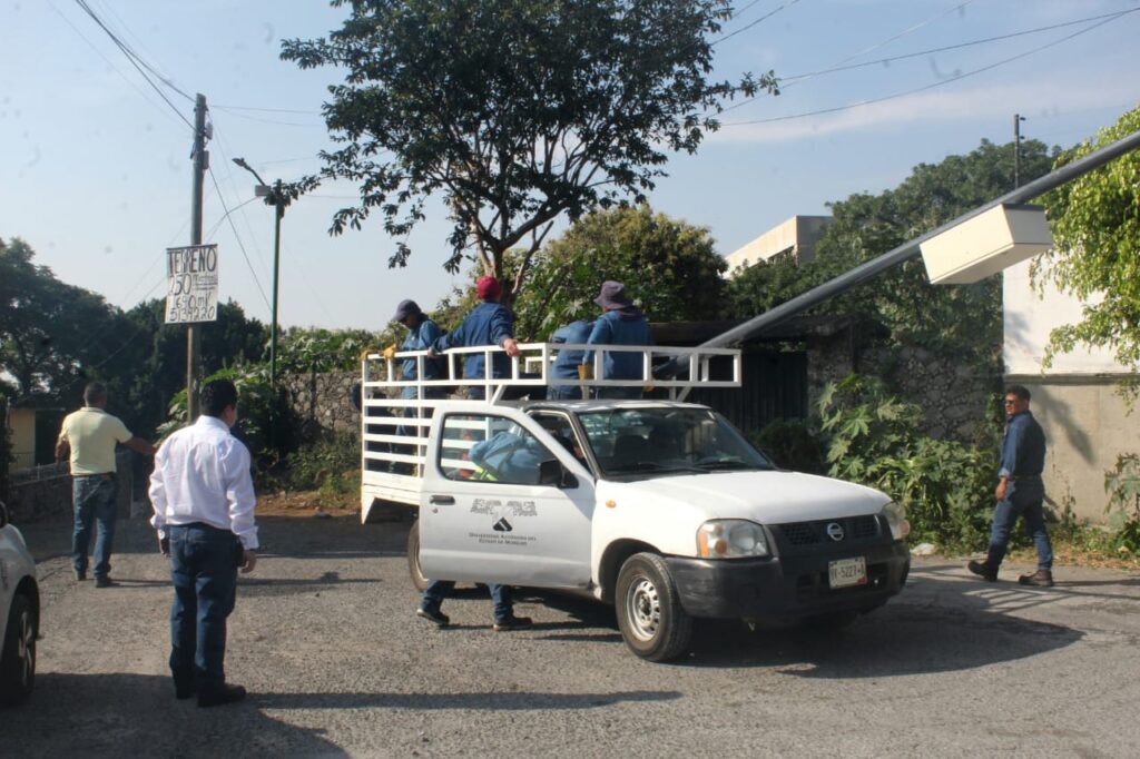 Mejoran seguridad en la UAEM Campus Chamilpa con cámaras y limpieza en Cuernavaca