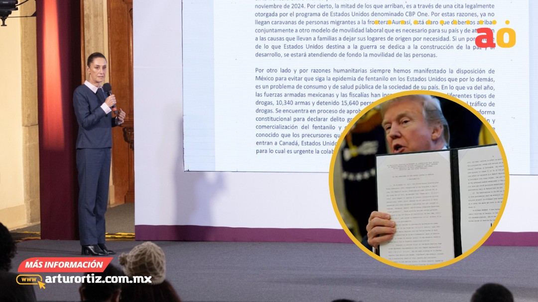 TRUMP ANUNCIA ARANCELES DEL 25% A MÉXICO Y CANADÁ; LA PRESIDENTA CLAUDIA SHEINBAUM RESPONDE