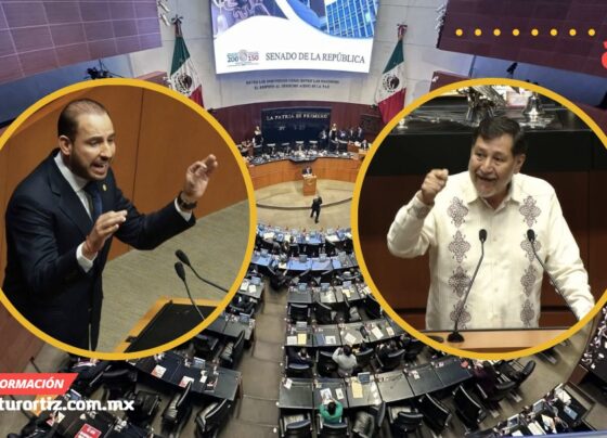 SE ENFRENTAN NOROÑA Y MARKO CORTÉS EN EL SENADO POR REFORMA JUDICIAL