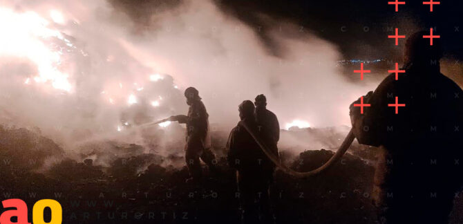 Bomberos y brigadas ambientales logran un 50% de avance en el control del incendio en el relleno sanitario de Jojutla.