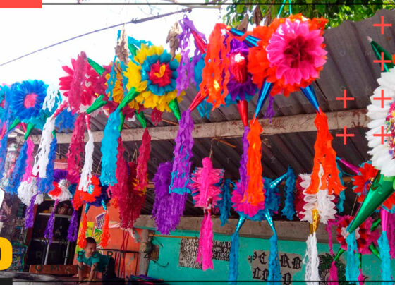 Familias de Huatecalco, en Tlaltizapán, elaboran más de 800 piñatas artesanales con materiales reciclados para las festividades de diciembre.