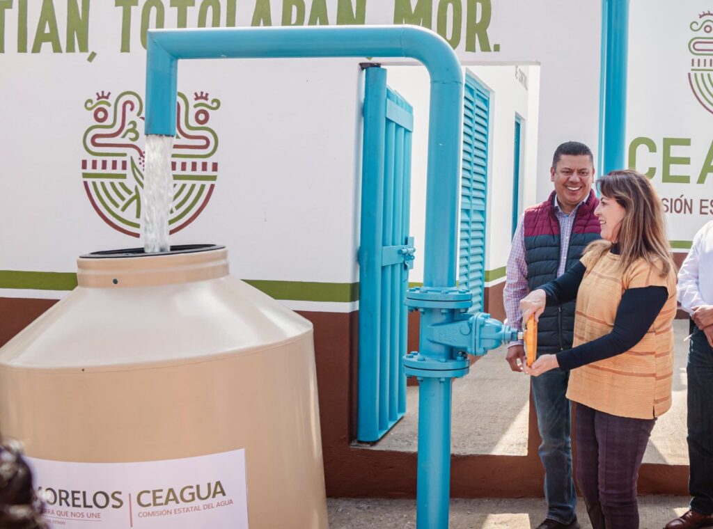 Totolapan y Tlayacapan recibieron infraestructura para mejorar el al agua potable en beneficio de la población.