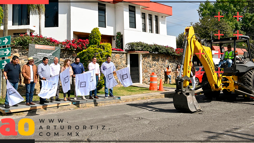 INICIA OBRA DE CONSERVACIÓN EN CARRETERA YECAPIXTLA-OCUITUCO