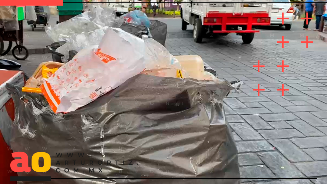 BASURA EN EL CENTRO DE CUERNAVACA ALCANZA 60 TONELADAS DIARIAS POR FESTIVIDADES