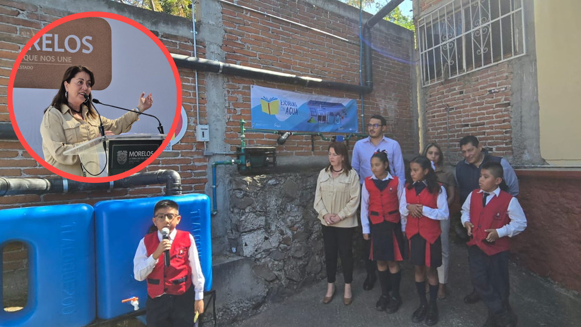 INAUGURA MARGARITA GONZÁLEZ SARAVIA EL SISTEMA DE CAPTACIÓN DEL PROGRAMA “COSECHA DE LLUVIA”