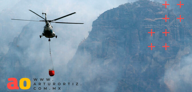 Morelos refuerza vigilancia en municipios con alto riesgo de incendios forestales.