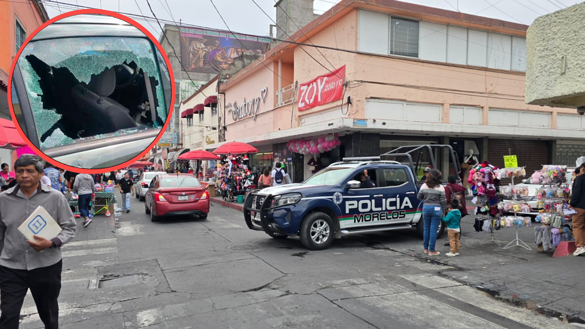 AUMENTAN CRISTALAZOS EN EL CENTRO DE CUAUTLA