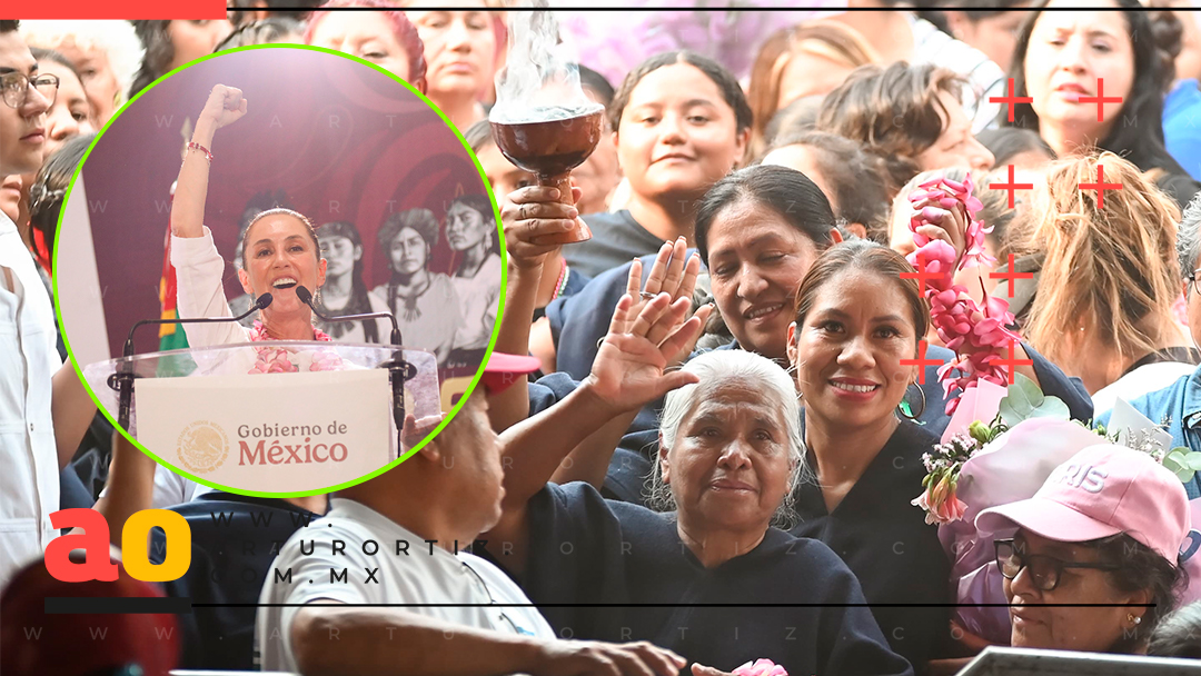 PRESIDENTA Y GOBERNADORA PRESENTAN PRIMERAS TEJEDORAS DE LA PATRIA