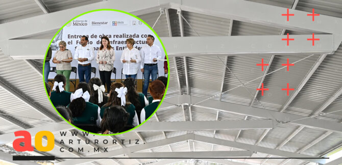 Gobernadora Margarita González Saravia inauguró la techumbre Telesecundaria en Zacatepec