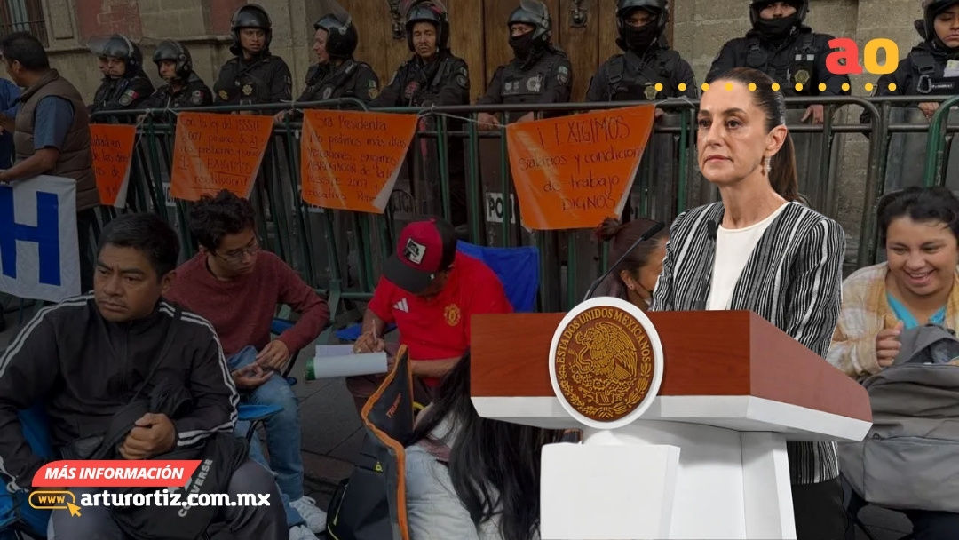 CNTE BLOQUEA PALACIO NACIONAL: IMPIDE ACCESO LA MAÑANERA PARA EXIGIR DIÁLOGO DIRECTO