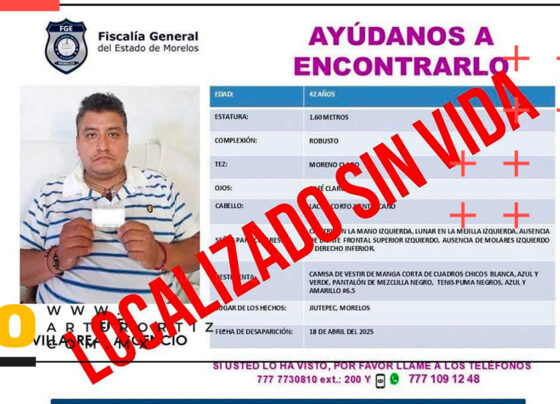 Localizan sin vida a Rene chófer por aplicación en Jojutla