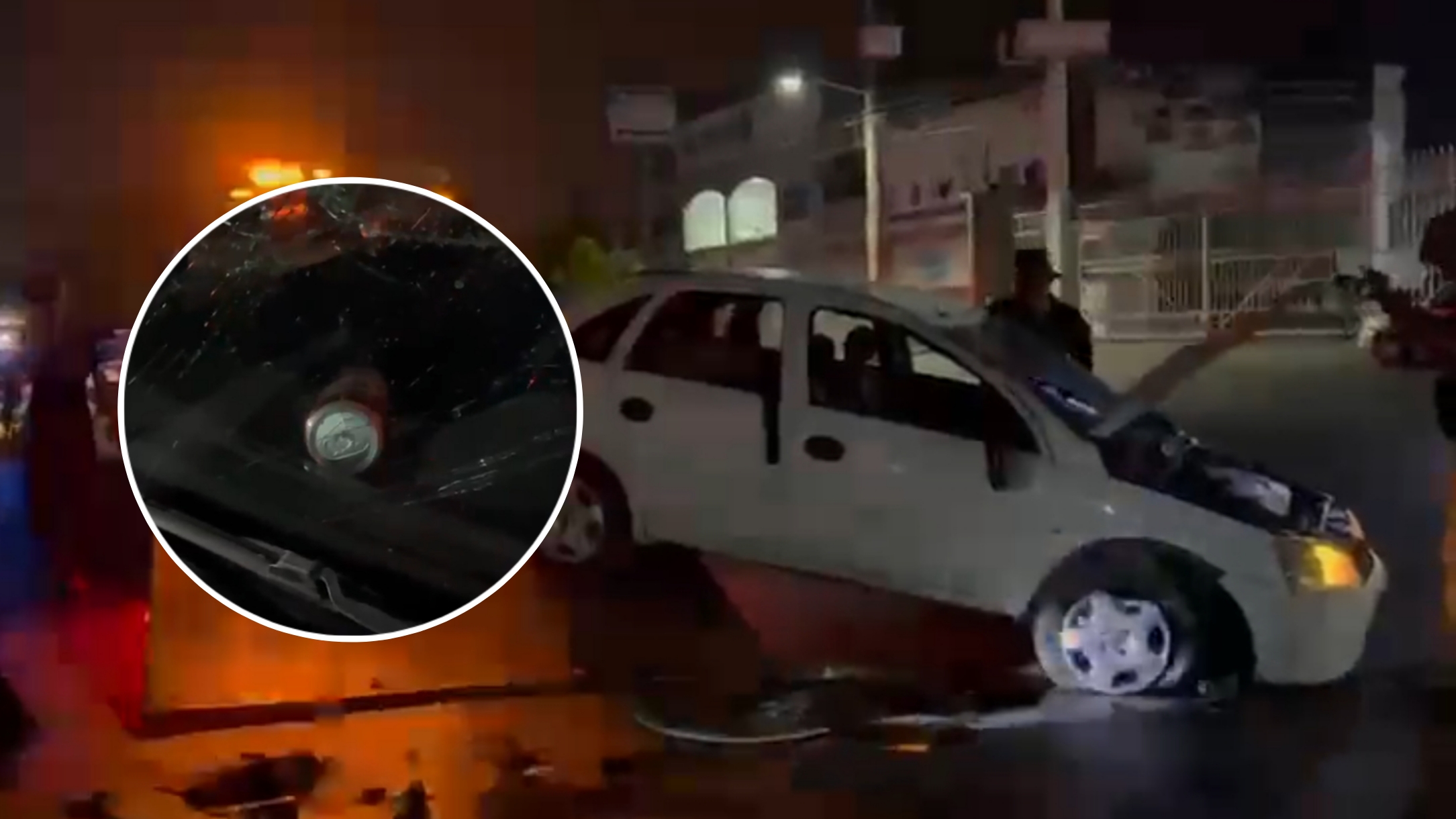 CONDUCTOR EBRIO VUELCA SU AUTO EN JIUTEPEC Y HUYE DEL LUGAR