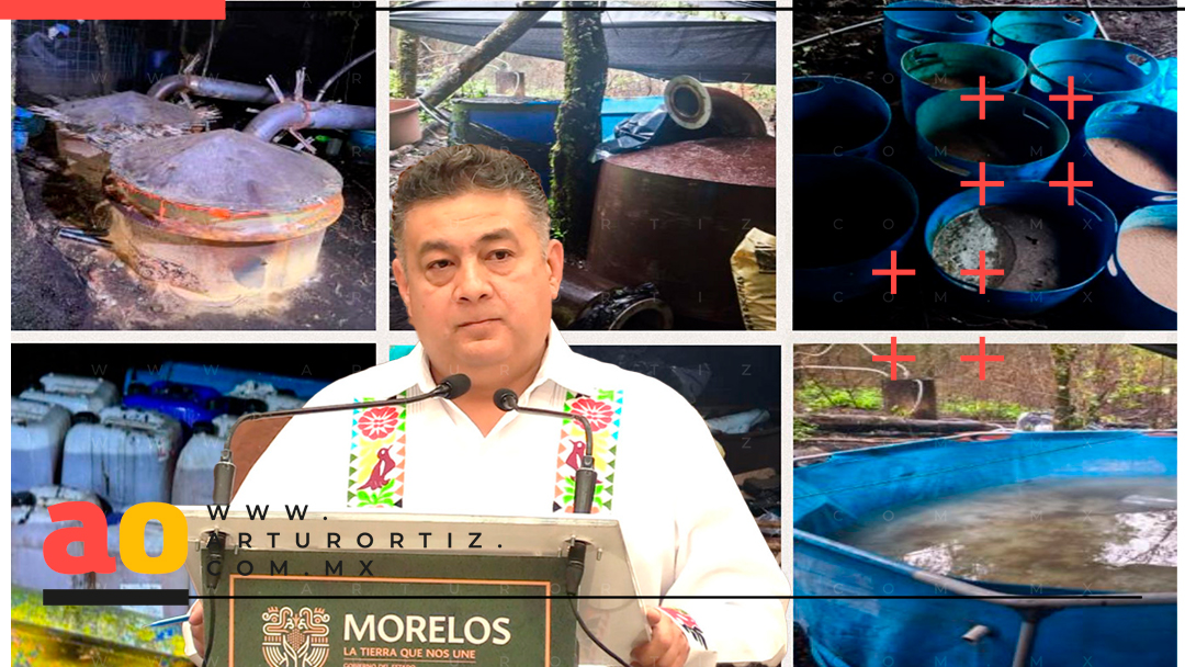 DESMANTELAN NARCOLABORATORIO EN HUITZILAC; ES EL MÁS GRANDE EN LA HISTORIA DE MORELOS