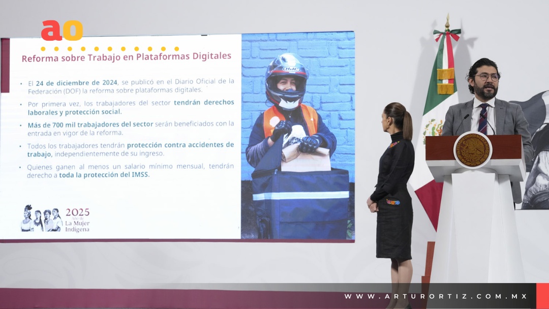REFORMA HISTÓRICA DARÁ SEGURIDAD SOCIAL A REPARTIDORES Y CONDUCTORES DE APPS EN MÉXICO: SHEINBAUM