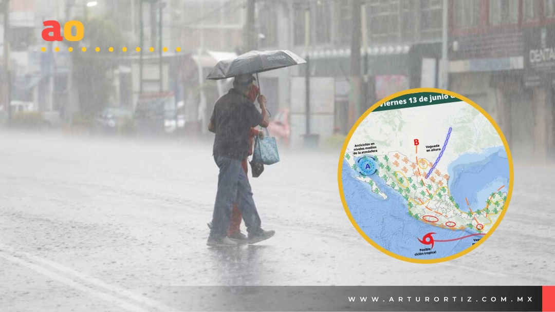 LLUVIAS INTENSAS, OLEAJE ELEVADO Y CALOR EXTREMO AFECTARÁN GRAN PARTE DE MÉXICO