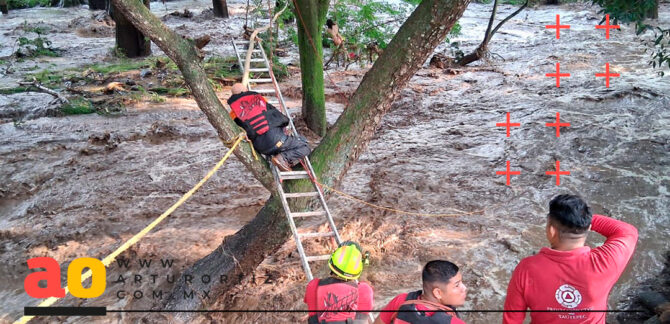 Rescatan mujer río Yautepec
