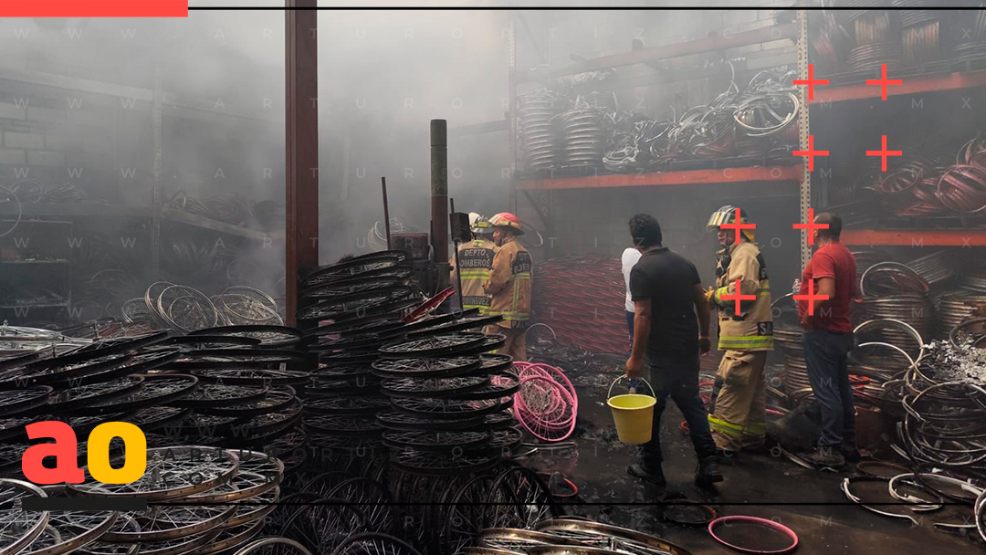 SE INCENDIA BODEGA DE BICICLETAS EN CUAUTLA