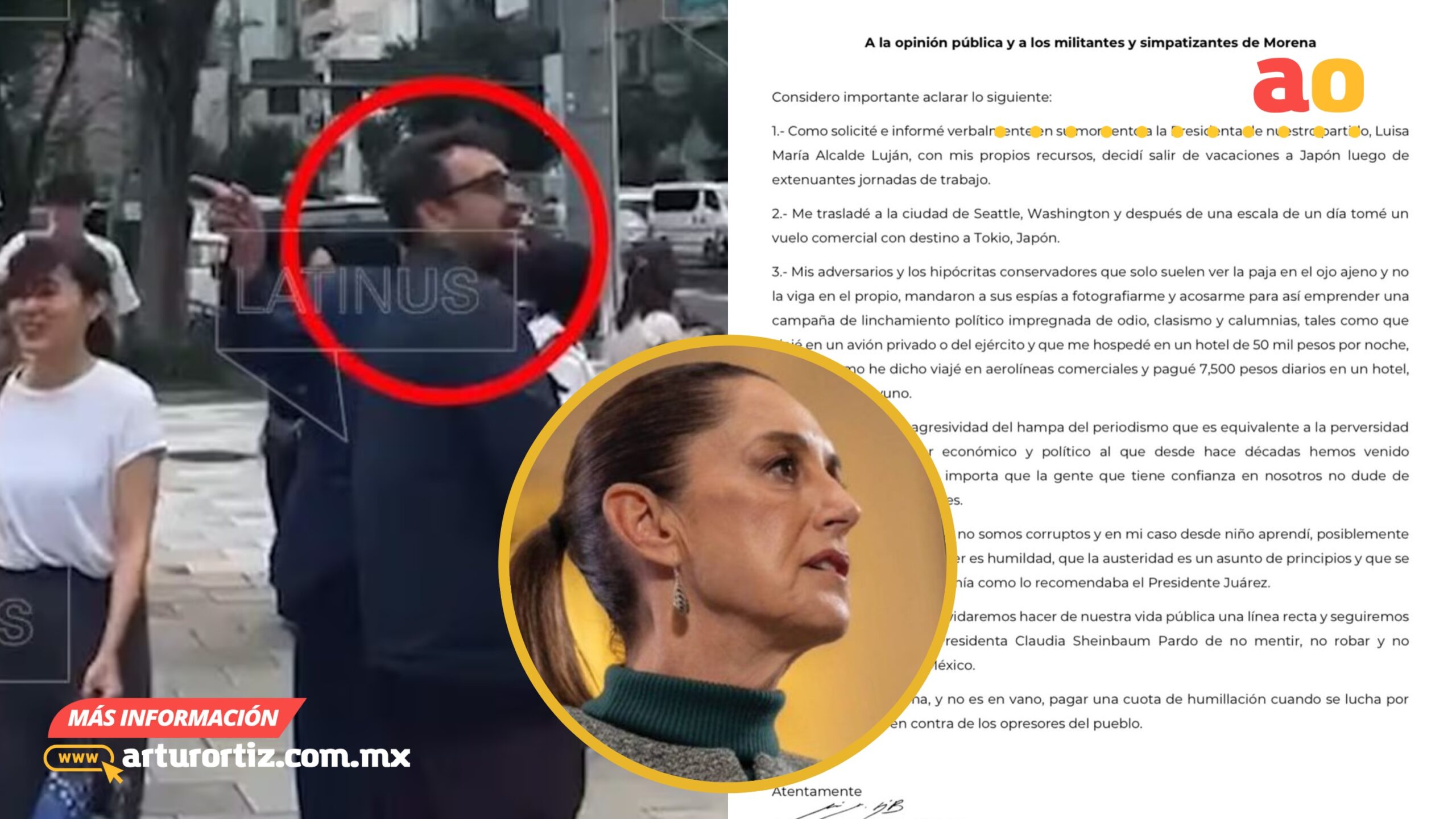 SHEINBAUM: “EL PODER DEBE EJERCERSE CON HUMILDAD” TRAS CARTA DE LÓPEZ BELTRÁN