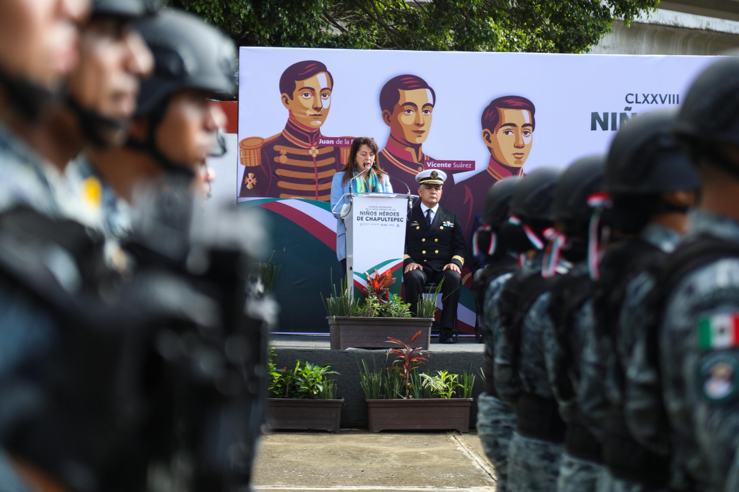EN HOMENAJE A LOS NIÑOS HÉROES DE CHAPULTEPEC, GOBERNADORA MARGARITA GONZÁLEZ SARAVIA LLAMA A LA UNIDAD Y RESPONSABILIDAD