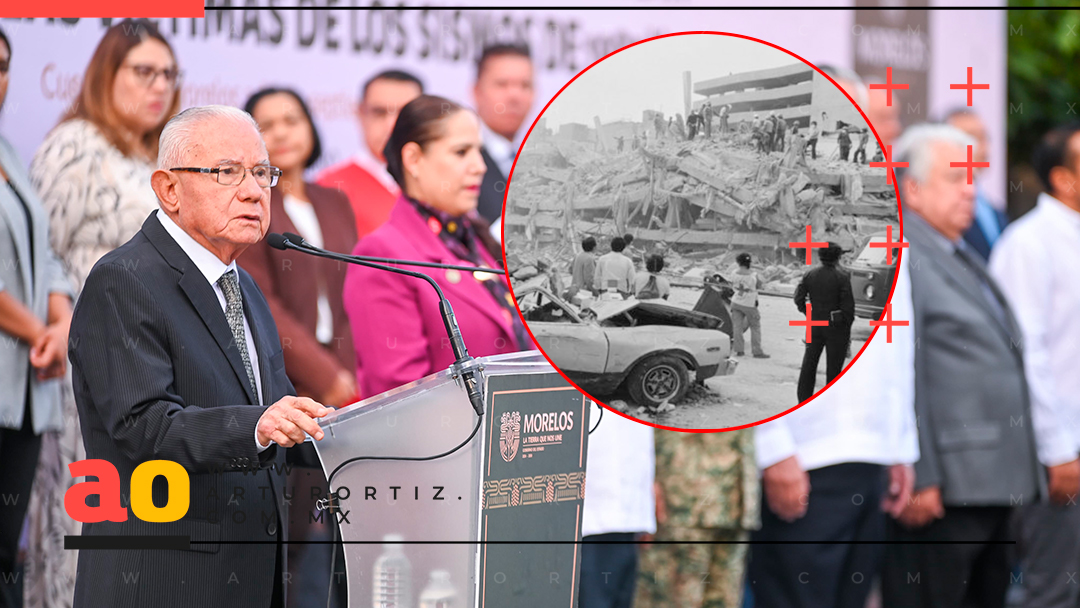 MORELOS RECUERDA A VÍCTIMAS DE LOS SISMOS DE 1985 Y 2017 CON IZAMIENTO DE BANDERA