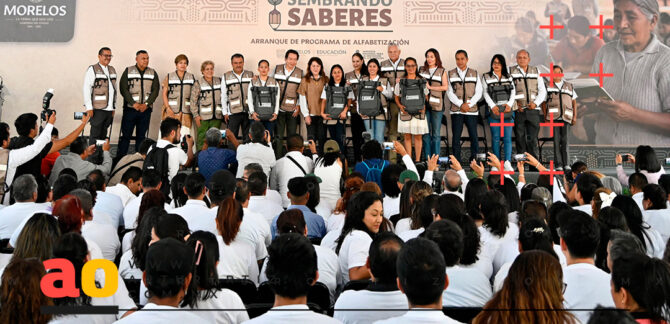 Sembrando saberes en Morelos inicia campaña de alfabetización