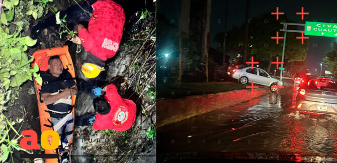 Afectaciones lluvias en Morelos martes 7 octubre