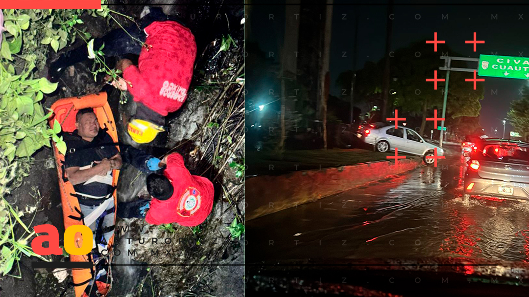 LLUVIAS EN MORELOS PROVOCAN INUNDACIONES Y ACCIDENTES EN LA ZONA METROPOLITANA