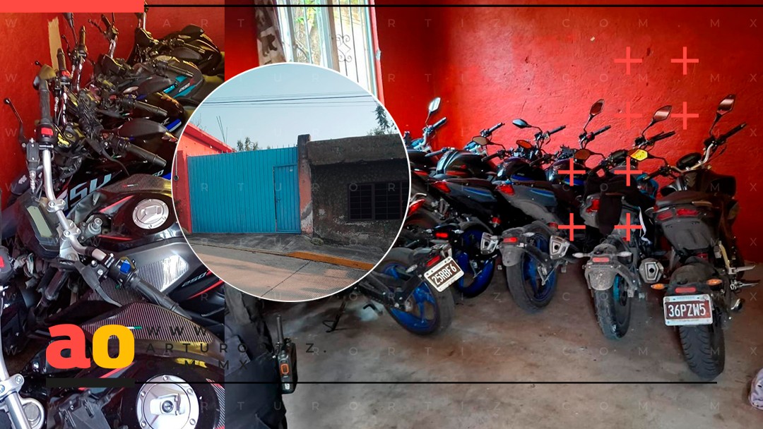 ASEGURAN 11 MOTOS CON REPORTE DE ROBO EN LA TRES DE MAYO, EMILIANO ZAPATA