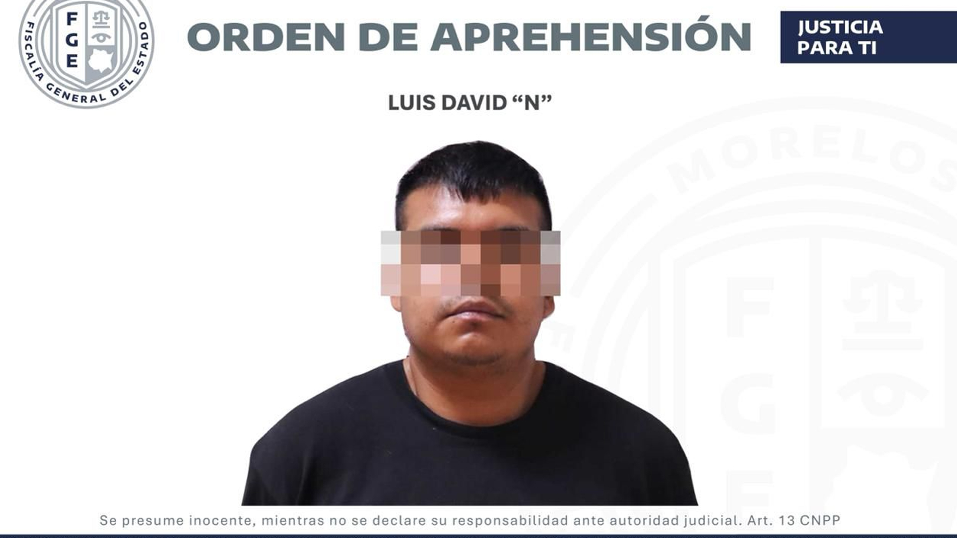 DETIENEN A JOVEN QUE ASESINÓ A SU MADRE EN TEMIXCO