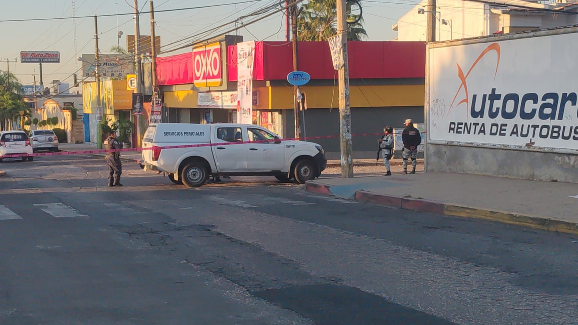 BALEAN LAS INSTALACIONES DE UNA EMPRESA DE RENTA DE AUTOBUSES EN CUAUTLA
