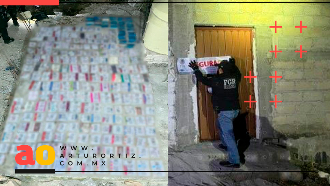 DECOMISAN MÁS DE 300 PLACAS FALSAS EN DOMICILIO DE XOCHITEPEC