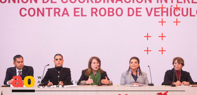 Gobernadora acciones contra Robo de vehículos Morelos