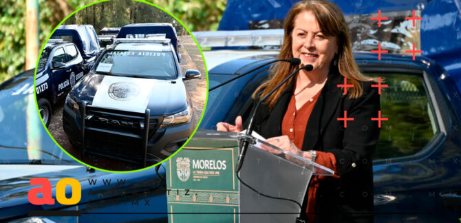 Gobernadora entrega de patrullas municipios de Morelos