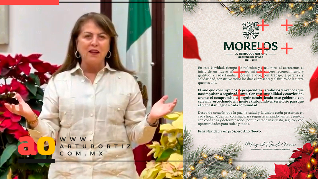 GOBERNADORA MARGARITA GONZÁLEZ SARAVIA DA MENSAJE DE UNIDAD Y ESPERANZA EN ESTA NAVIDAD