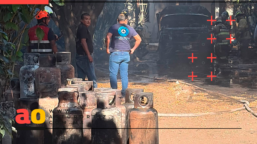 EXPLOSIÓN DE TANQUES DE GAS LP EN DOMICILIO DE CUAUTLA DEJA UN HERIDO