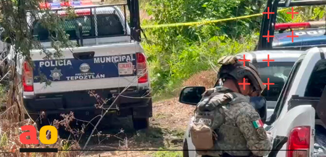 Hombre sin vida terracería Santa Catarina Tepoztlán