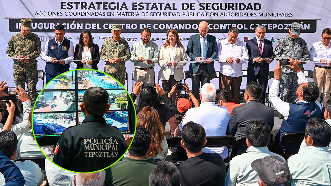 INAUGURAN C2 DE TEPOZTLÁN PARA REFORZAR LA SEGURIDAD REGIONAL
