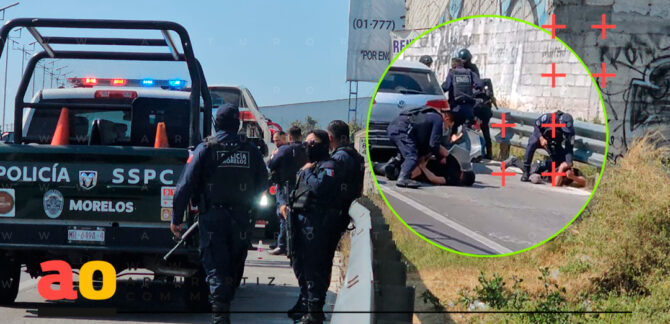 Persecución Asaltantes Paso Exprés de Temixco a Cuernavaca