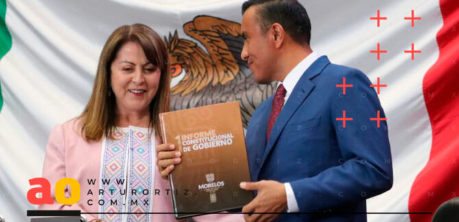 Histórico gobernadora entrega informe Congreso de Morelos