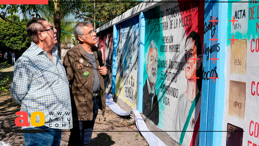 VÍCTOR MERCADO PARTICIPÓ EN LA DEVELACIÓN DE MURALES “MÉXICO, PAÍS LIBRE, INDEPENDIENTE Y SOBERANO”