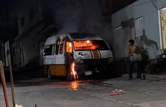 Incendian transporte público Cuautla y Yecapixtla